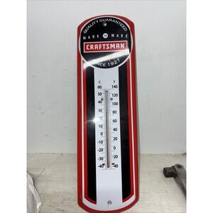 Craftsman Tools 17.25" Metal Wall Thermometer Quality Guaranteed. Good Color